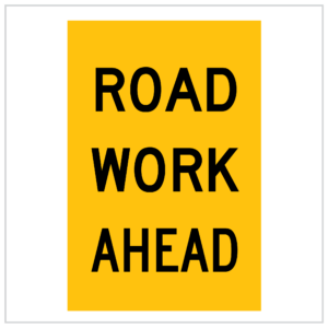 CORFLUTE – ROAD WORK AHEAD - CT284-42-6X9H