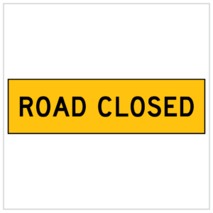 CT284-49H/5656 - ROAD CLOSED -CORFLUTE
