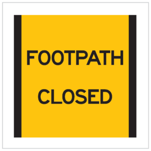 CORFLUTE – FOOTPATH CLOSED - CT284-FCH