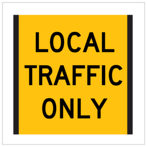 CORFLUTE – LOCAL TRAFFIC ONLY – yellow - CT284-LTOHY
