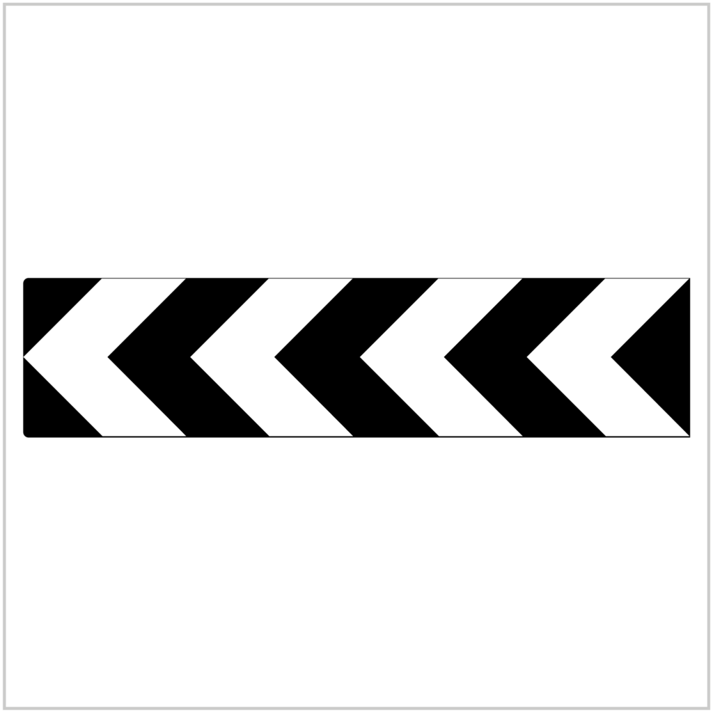 D4-1-1 – UNI-DIRECTIONAL HAZARD MARKER - ASAP-SIGNS