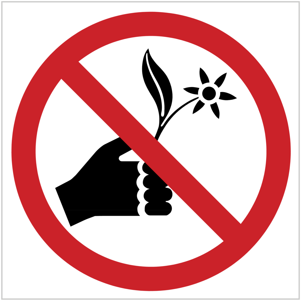 P12 – PICKING OF PLANTS PROHIBITED - ASAP-SIGNS
