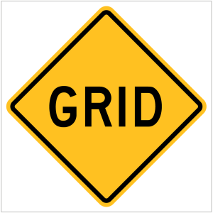 W5-16A – GRID - WARNING SIGN