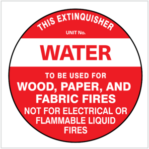 FIRE-280 - water - FIRE SAFETY SIGN