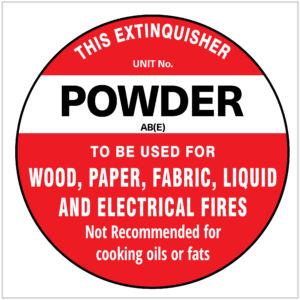 FIRE-281 POWDER - FIRE SAFETY SIGN