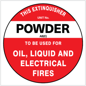 FIRE-285 POWDER - FIRE SAFETY SIGN