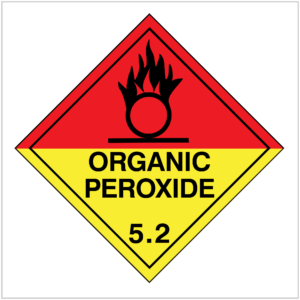 ORGANIC PEROXIDE 5.2 - HAZARDOUS GOODS SIGNS