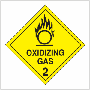 HAZ-2.4 OXIDISING GAS 2 - HAZARDOUS GOODS SIGNS - HAZARD SIGNS SUPPLIER WA ONLY
