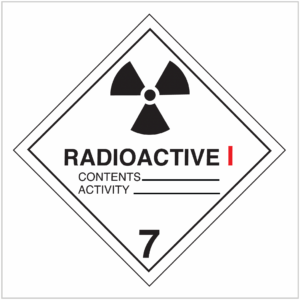 HAZ-7.1 WA ONLY HAZARDOUS GOODS SIGNS - RADIOACTIVE 1 - 7 - HAZARD SIGNS SUPPLIER WA ONLY