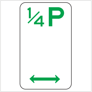 1/4 HOUR PARKING
