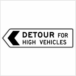 G9-5-1 DETOUR FOR HIGH VEHICLES
