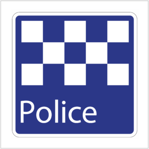 S24 - SERVICE SIGNS - GUIDE SIGNS POLICE