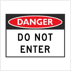 DGR-001 DO NOT ENTER - NO ENTRY SIGNS FOR SALE AT ASAP