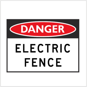 DGR-031 - DANGER - ELECTRIC FENCE - HAZARD SIGNS SUPPLIER WA ONLY