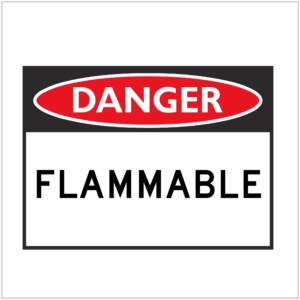 DGR-044 - DANGER - FLAMMABLE - HAZARD SIGNS SUPPLIER WA ONLY