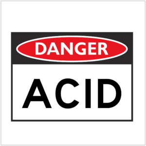 DGR-049 - DANGER - ACID - HAZARD SIGNS SUPPLIER WA ONLY