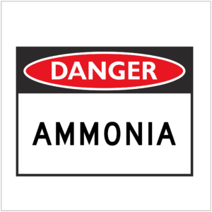 DGR-051 - DANGER - AMMONIA - HAZARD SIGNS SUPPLIER WA ONLY
