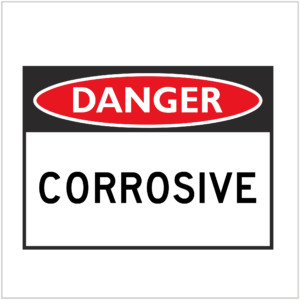 DGR-058 - DANGER - CORROSIVE - HAZARD SIGNS SUPPLIER WA ONLY