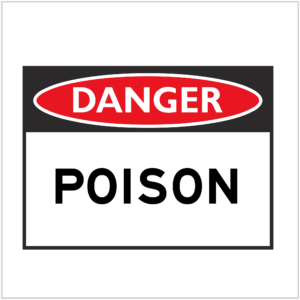 DGR-065 - DANGER - POISON - HAZARD SIGNS SUPPLIER WA ONLY