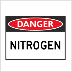 DGR-074 - DANGER - NITROGEN - HAZARD SIGNS SUPPLIER WA ONLY
