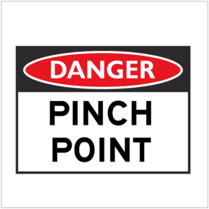 DGR-080 - DANGER - PINCH POINT - TEMPORARY WARNING SIGNS WA ONLY
