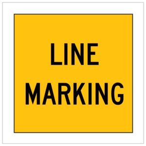 MMS-ADV-15 - LINE MARKING - 5mm CORFLUTE TEMPORARY WARNING SIGNS WA ONLY