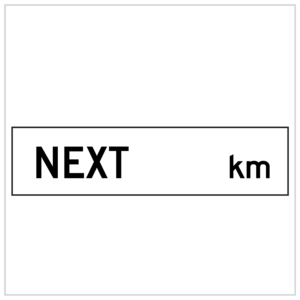 MMS-ADV-19 - NEXT km - 5mm CORFLUTE TEMPORARY WARNING SIGNS WA ONLY