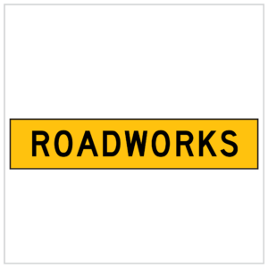 MMS-ADV-40 - ROADWORKS - 5mm CORFLUTE CONSTRUCTION SIGNAGE SUPPLIER WA ONLY