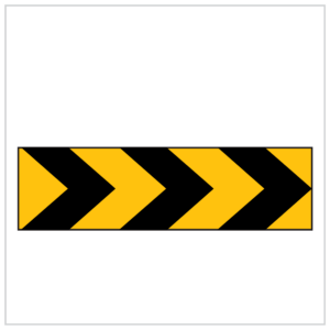 MMS-ADV-45 - SERIES OF RIGHT ORANGE AND BLACK ARROW CORFLUTE - MULTI MESSAGE SIGN DIRECTIONAL SIGNAGE WA ONLY
