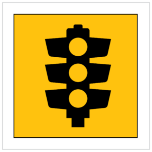MMS-ADV-48 - TRAFFIC LIGHT AHEAD WA ONLY CORFLUTE - MULTI MESSAGE TRAFFIC SIGNS SUPPLIER PERTH