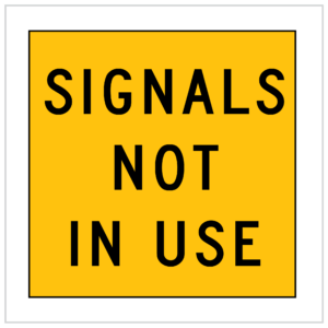 MMS-ADV-49 - CORFLUTE - SIGNALS NOT IN USE - MULTI MESSAGE TRAFFIC MANAGEMENT SIGNS WA ONLY