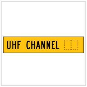 MMS-ADV-53 - UHF CHANNEL - CORFLUTE - MULTI MESSAGE TEMPORARY WARNING SIGNS WA ONLY