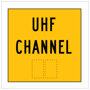 MMS-ADV-54 - UHF CHANNEL - CORFLUTE - MULTI MESSAGE TEMPORARY WARNING SIGNS WA ONLY
