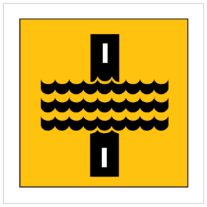 MMS-ADV-62 - WATER OVER ROAD SIGN CORFLUTE - MULTI MESSAGE TEMPORARY WARNING SIGNS WA ONLY