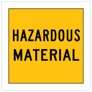 MMS-ADV-68 - HAZARDOUS MATERIAL - CORFLUTE - MULTI MESSAGE TEMPORARY WARNING SIGNS WA ONLY