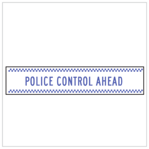 MMS-ADV-71 - POLICE CONTROL AHEAD -CORFLUTE - MULTI MESSAGE TEMPORARY WARNING SIGNS WA ONLY