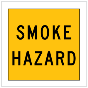 MMS-ADV-77 - WA ONLY - SMOKE HAZARD SIGNS SUPPLIER WA ONLY