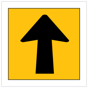 MMS-DIV-5 - CORFLUTE - MULTI MESSAGE LANE OPEN UP ARROW ROAD WORK SIGNS PERTH - WA ONLY