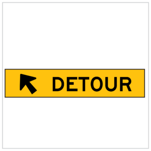 MMS-DIV-8 - CORFLUTE - LEFT DETOUR - MULTI MESSAGE TRAFFIC MANAGEMENT SIGNS WA ONLY