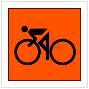 MMS-EVE-1 - CYCLIST ON BICYCLE - CORFLUTE - MULTI MESSAGE TEMPORARY WARNING SIGNS WA ONLY