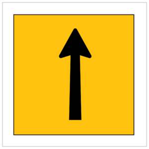 MMS-POS-11 - CORFLUTE - MULTI MESSAGE LANE OPEN UP ARROW ROAD WORK SIGNS PERTH - WA ONLY