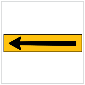 MMS-POS-8 - CORFLUTE - MULTI MESSAGE LEFT ARROW TEMPORARY WARNING SIGNS WA ONLY