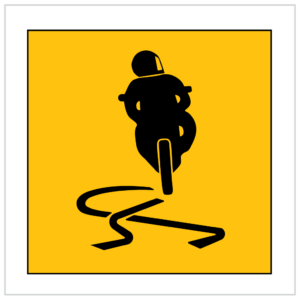 MMS-RC-7 - MOTORCYCLIST - CORFLUTE - MULTI MESSAGE SIGN MOTORBIKES TEMPORARY WARNING SIGNS WA ONLY