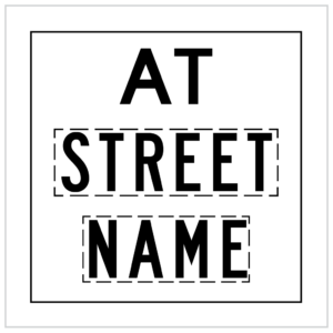 MMS-REG-13 AT (STREET NAME) - CORFLUTE - MULTI MESSAGE DIRECTIONAL SIGNAGE WA ONLY