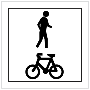MMS-REG-7 - BICYCLES EXCEPTED - CORFLUTE - MULTI MESSAGE TEMPORARY WARNING SIGNS WA ONLY