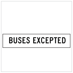MMS-REG-8 - BICYCLES EXCEPTED - CORFLUTE - MULTI MESSAGE TEMPORARY WARNING SIGNS WA ONLY