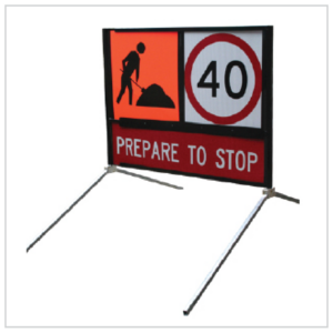 MMSF-WA ONLY-FRAME - MULTI MESSAGE SIGNS - ROAD WORK SIGNS PERTH
