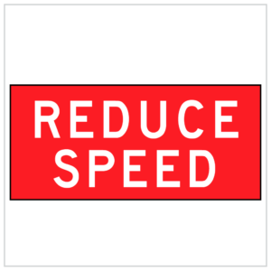 MR-TAW-1- REDUCE SPEED - TEMPORARY ROADWORKS SIGNS PERTH - WA ONLY CORFLUTE