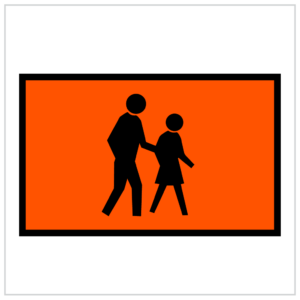 MR-TAW-31 - ROAD WORK SIGNS PERTH PEDESTRIAN CROSSING WA ONLY