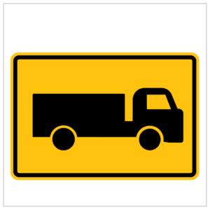 QUAD-15 - A B or C - TRUCK - TEMPORARY ROADWORKS Signs Perth- QUAD STANDS - WA ONLY